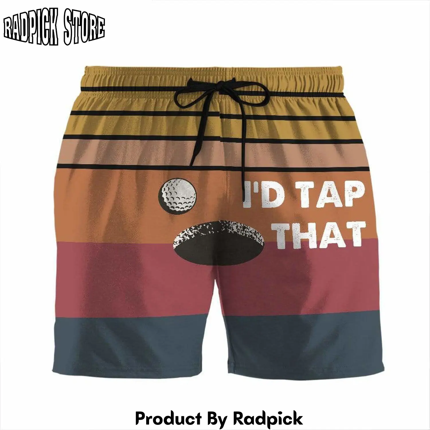 Radpick 3d id tap that beach shorts swim trunks rp631436